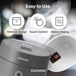 CUCKOO 1200 W 2 L White Multifunctional Electric Rice Cooker, CR-0675F image 3