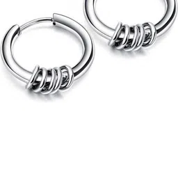 HOUSEOFTRENDZZ Contemporary Hoop Earrings image 3