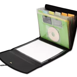 Solo EF 829 Magic Square Portfolio - Six Section A4 - Black image 2