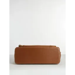 FARGO Ornate Brown Tote Bag with Detachable Strap (S) image 5