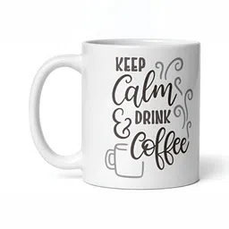 Mr UVD White & Grey Printed Ceramic Glossy Mugs Set of Cups and Mugs-image-21