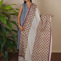 Chidiyaa Ethnic Motifs Printed Cotton Dupatta-picture-19