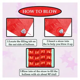 Johra Square Foil Curtain Birthday Decoration Red - Pack of 2 image 5