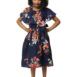 Shahina Fashion Baby Girls Floral Printed Midi Dress-image-13