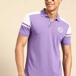 United Colors of Benetton Contrasting Sleeves Polo Collar T-shirt with Brand Logo Detail-picture-31