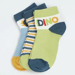 max Pack of 3 Boys Patterned Ankle-Length Socks image 1