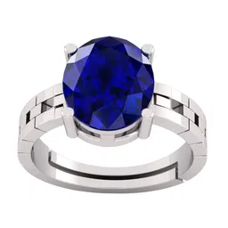 RSPR 7.25 Ratti 6.60 Carat Certified Sapphire Studded Adjustable Finger Ring-picture-14
