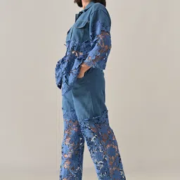 ANNY Embellished Shirt Collar Shirt & Trousers Co-Ords image 2