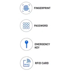 Dorset Steel Graphite Matt Finish Smart Door Lock DG 101 GM image 3