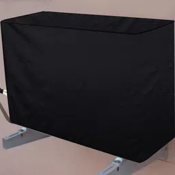 The Furnishing Tree Black Printed Air Conditioner Cover image 2