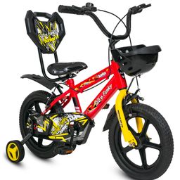 fab n funky Kids Bicycle With Storage Basket &  Bell - Red-picture-13