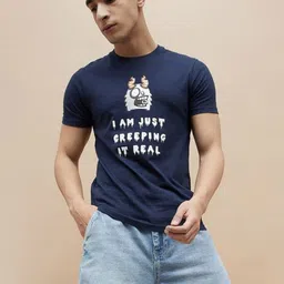 Fame Forever by Lifestyle Men Typography Printed Round Neck Cotton T-shirt-picture-26