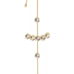 Vembley Gold-Plated Alloy Cubic Zirconia Ear Cuff image 2