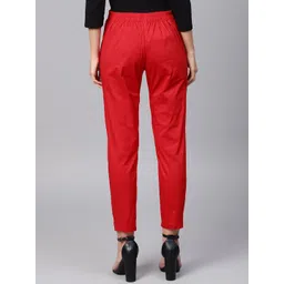 SOJANYA Women Regular Fit Cropped Trousers image 5