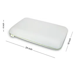 Cushows Memory Foam ClassicPillow For Back & Side Sleepers WithMediumSize PACK OF 1- White image 3