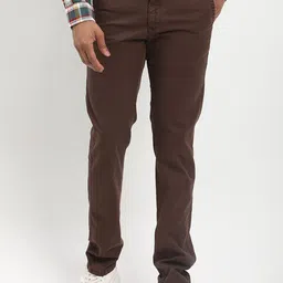 Indian Terrain Men Brooklyn Slim Fit Trousers-picture-21