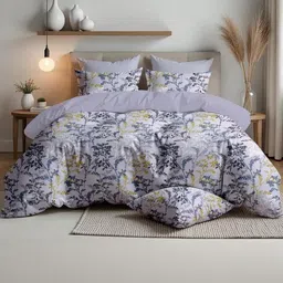 NESTLOOM Unisex Purple Bedsheets image 1