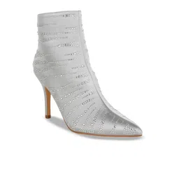 London Rag Women Rhinestone Ankle Embellished Pointed Toe Stiletto Heel Boots-image-12