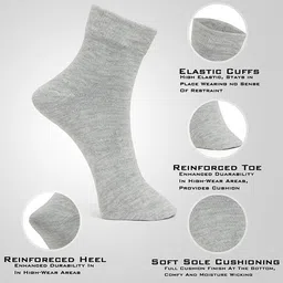 MJE Pack Of 5 Comfortable Ankle-Length Socks image 2