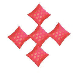 pink parrot Pinkparot Artsilk 12x12 inch cushion cover set of 5 pcs-picture-39