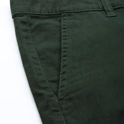 Roadster Men Green Regular Fit Solid Trousers image 3