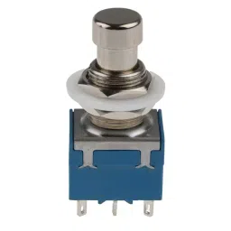 RS PRO Push Button Switch Latching PCB 12.2 mm Cutout DPDT, 8466739 image 4