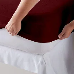 AGS ACTIVE Maroon Terry Breathable Mattress Protector image 2