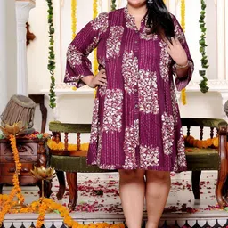 Swasti Women Floral Print A-Line Dress-picture-26