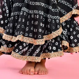 Rangpur Girls Printed Ready to Wear Lehenga & Blouse With Dupatta image 5