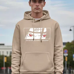 Manlino Men Naruto Graphic Printed Hooded Sweatshirt image 4