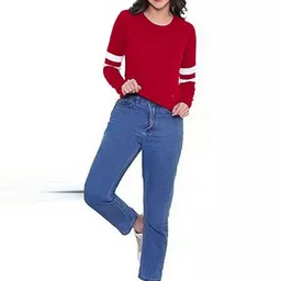 SRISARAS Pack Of 2 Round Neck Long Sleeves Pure Cotton T-shirts-picture-21