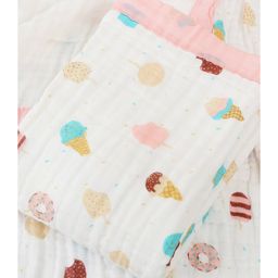 Baby Moo Delicious Delights 100% Muslin Cotton Blanket - Pink-picture-20