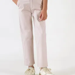 One Friday Cotton Solid Trousers - Pink-picture-38