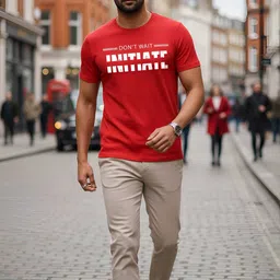 Moda Rapido Men Typography Printed Round Neck T-shirt-picture-29