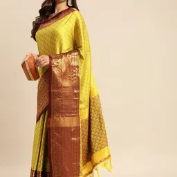DIVASTRI Woven Design Zari Saree-image-52