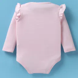 Babyhug Disney Interlock Knit Full Sleeves Onesies With Aristocats Marie Graphics Pack Of 3 - Pink White & Purple image 5