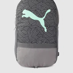 Puma Unisex Grey Graphic Beta Backpack-image-3