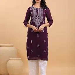 KALINI Women Floral Embroidered Kurta-picture-38