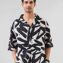 TRULOOM Men Relaxed Printed Casual Shirt-image-46