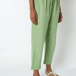 max Floral Printed Shirt Collar Kurta with Trousers image 4