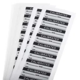 RS PRO Adhesive Pre-Printed Adhesive Label-Calibrated-. Quantity: 140, 4453600 Bag of 140 Pcs image 4