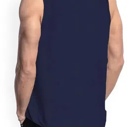 Woostro Pack Of 2 Printed Cotton Gym Innerwear Vests RS26 CMB (98 LGTGREEN) (98 NAVY) image 2