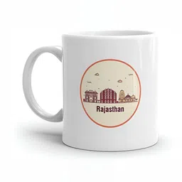 Mr UVD White & Yellow Graphic Printed Ceramic Glossy Mugs 350 ml-picture-37