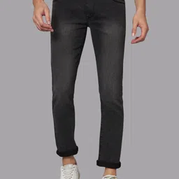 LINARIA Men Classic Cotton Slim Fit Light Fade Jeans-image-80