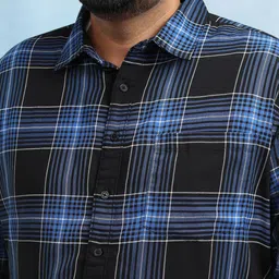 HIGHLANDER Men Opaque Checked Casual Shirt image 3