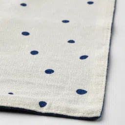 ikea nissöga Place mat, white/dark blue, 45x35 cm image 5