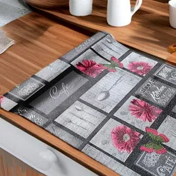 REVEXO Grey & Pink Printed Water-Resistant Shelf Liner-picture-33