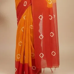 yashvi fab Bandhani Pure Cotton Handloom Bandhani Saree image 2