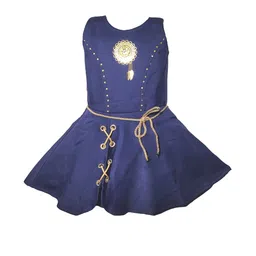 dress collection Baby Girls Midi/Knee Length Festive/Wedding Dress (Blue, Sleeveless)Nice Dress-picture-17