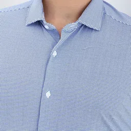 Allen Solly Sport Men Sharp Slim Fit Micro Checks Formal Shirt image 2